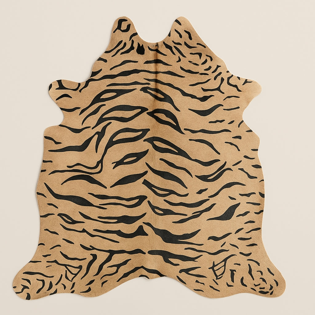 Cowhide rug - Genuine Brazilian cowhide – Animal Print Tiger