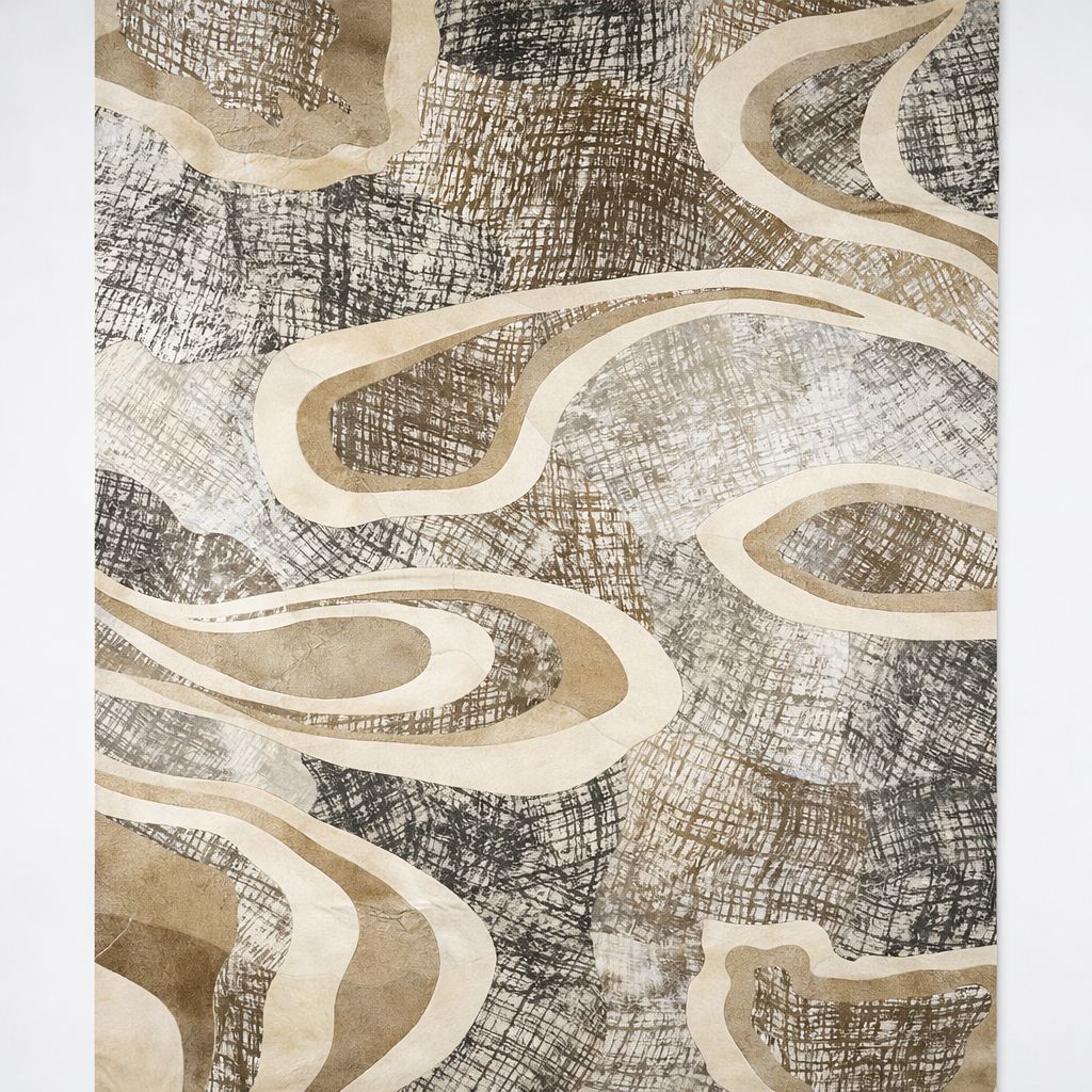 FD11E – MIRAY | Organic Contemporary Leather Rug