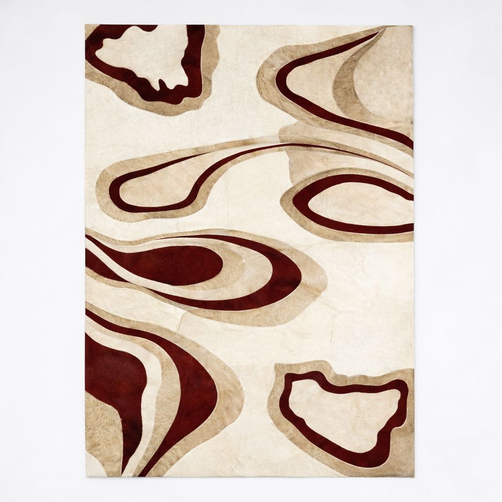 FD11E – MIRAY | Organic Contemporary Leather Rug